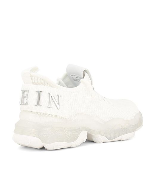 Philipp Plein White Runner Hyper Hock Low-Top Sneakers for men