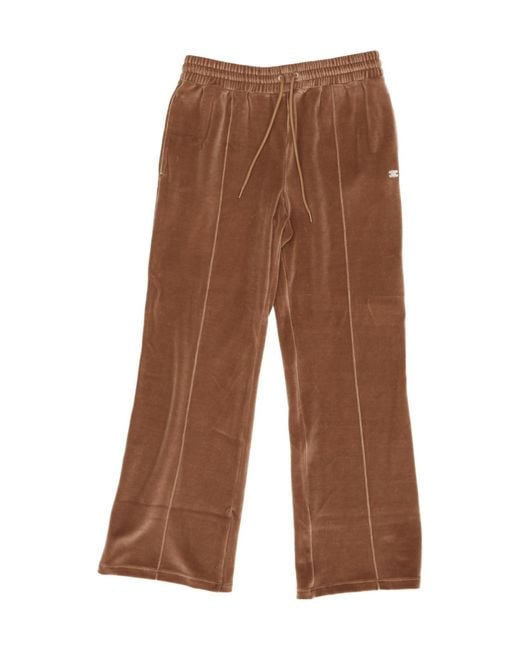 Céline Brown Drawstring Casual Pants