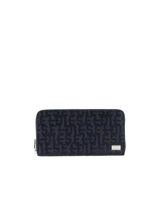 DIESEL Blue Woven Wallet