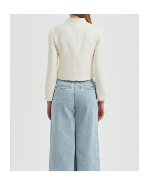 Marissa Chiara White Long-Sleeved Jacket