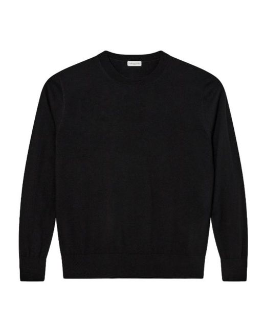Dries Van Noten Black Round Neck Sweater for men
