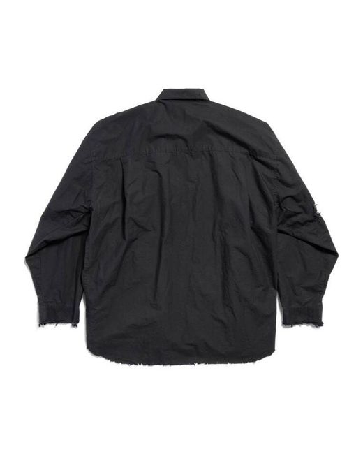Balenciaga Gray Unity Sports Icon Layered Oversized Shirt for men