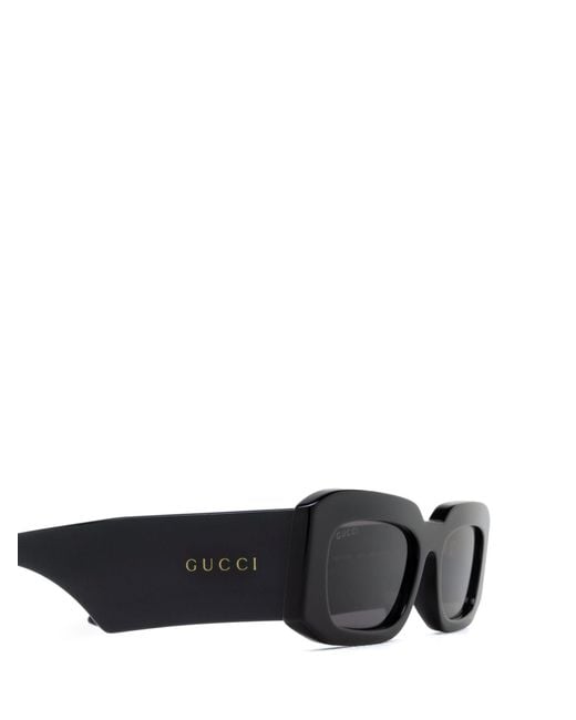 Gucci White Eyewear Rectangular Frame Sunglasses for men