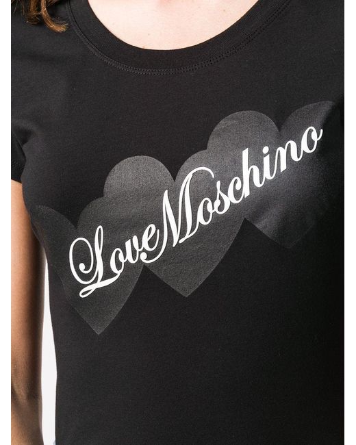 Moschino Black Love Printed T-Shirt