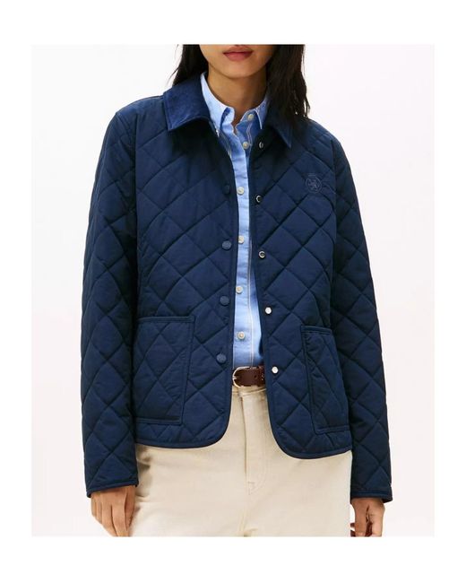 Tommy Hilfiger Blue Slim Quilted Jacket