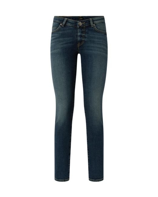 Pinko Blue Logo-Embroidered Jeans