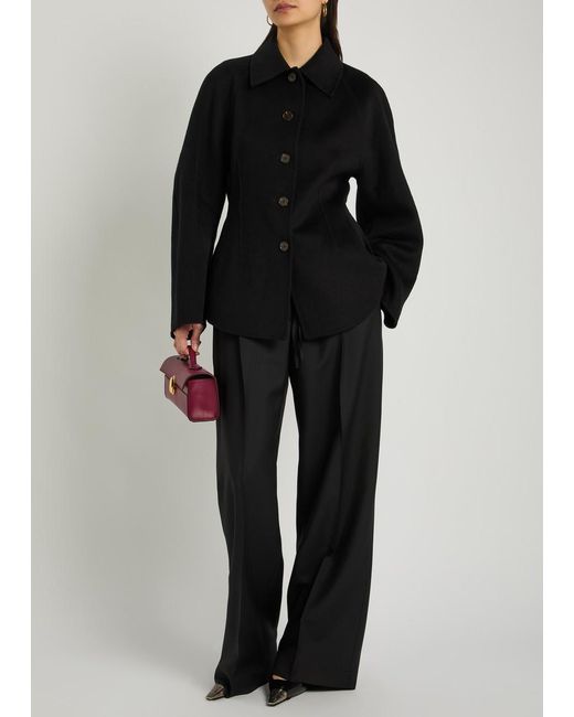 Rohe Black Sculpted Wool Jacket