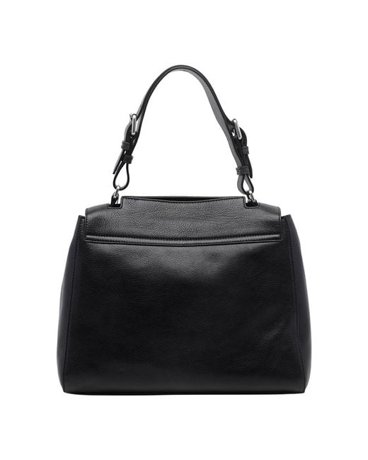 Orciani Black Top-Handle Shoulder Bag