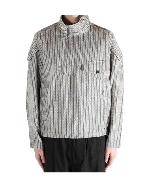 Kiko Kostadinov Gray Farkas Pullover Jacket for men
