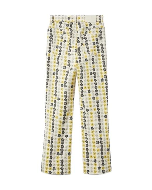 LaDoubleJ White The Cropped Flare Jean