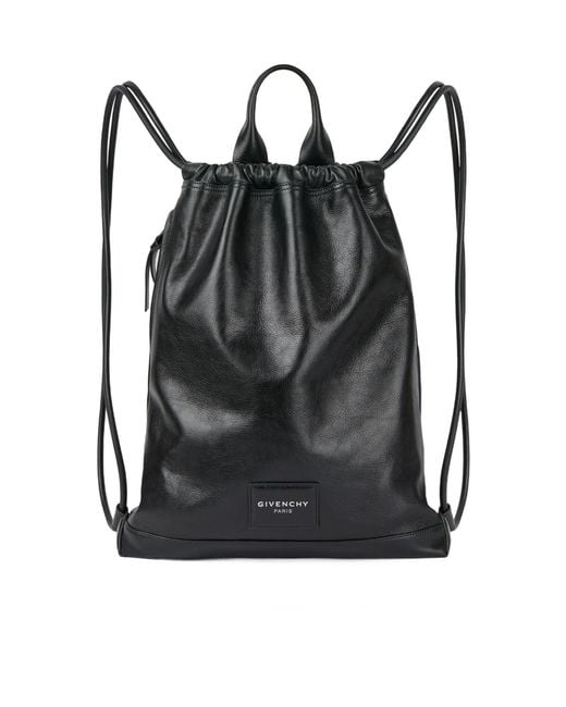 Givenchy Black Antigona Stamped Backpack for men