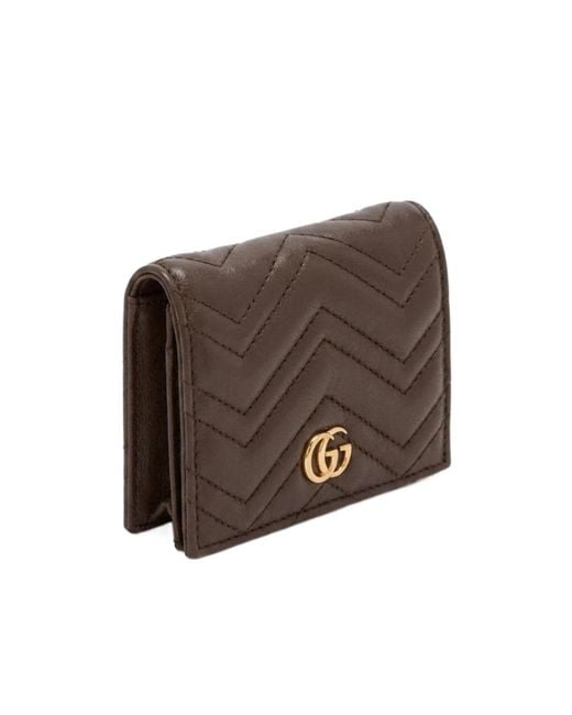 Gucci Brown Gg Marmont Small Wallet