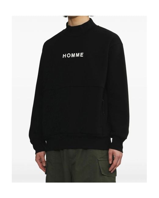 Comme des Garçons Black Long-Sleeved Sweatshirt for men