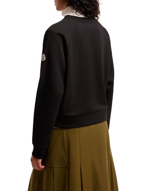 Moncler Black Long-Sleeve Sweatshirt