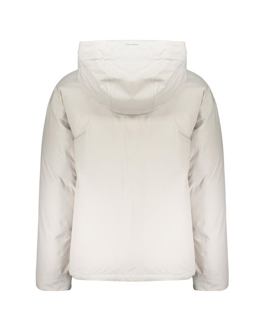 Herno White Hooded Zip-Up Down Jacket for men