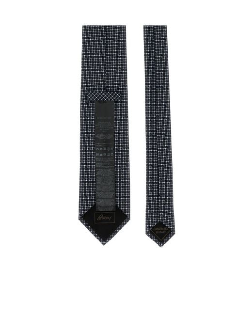 Brioni Black Pointed-Tip Tie for men