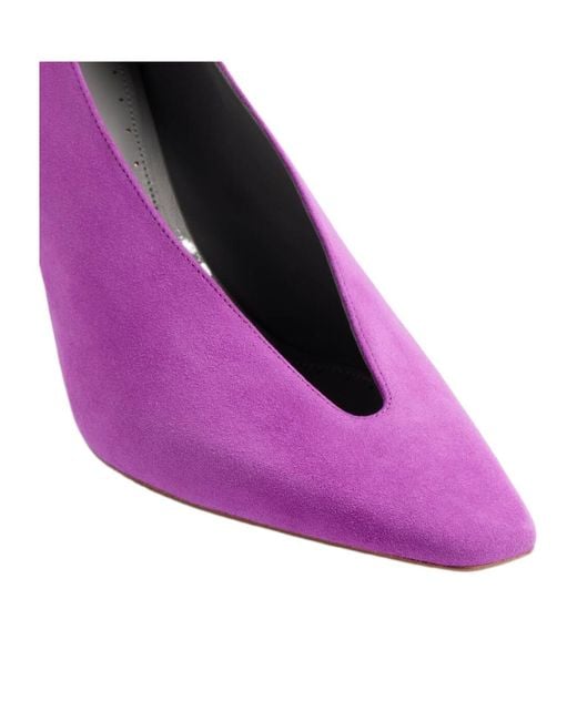 Balenciaga Purple Duchesse 90 Heeled Pumps