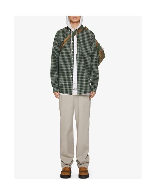 Givenchy White Logo-Patch Trousers for men
