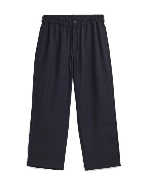 Y-3 Blue Comfy Split Hem Fleece Sports Sweatpants for men