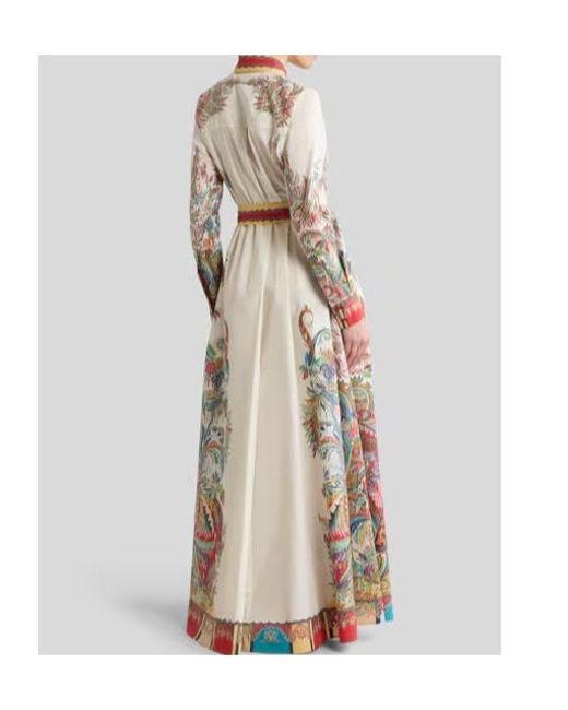 Etro White Long Shirt Dress