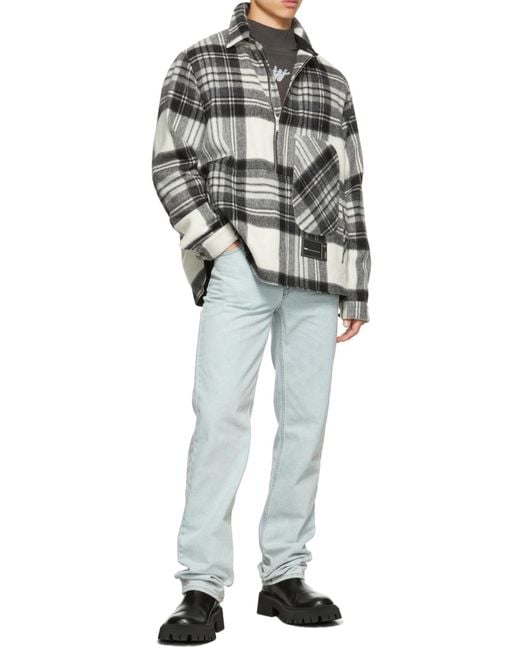 we11done Black Distressed-Hem Sweatshirt for men