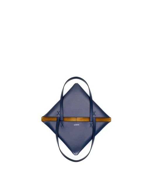 Loewe Blue Puzzle Fold Medium Top Handle Bag