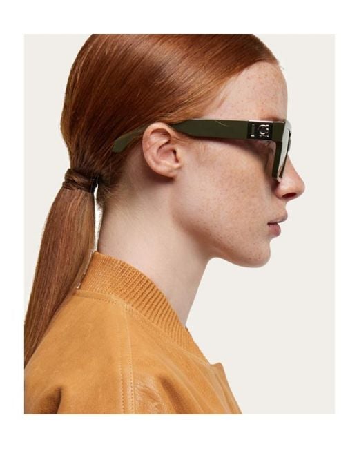 Ferragamo Metallic Sunglasses