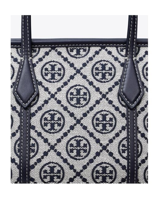 Tory Burch Black T Monogram Mini Perry Tote Bag