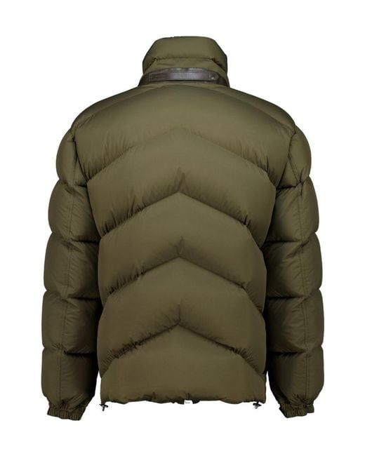 Tom Ford Green Chevron-Quilted Padded Jacket for men