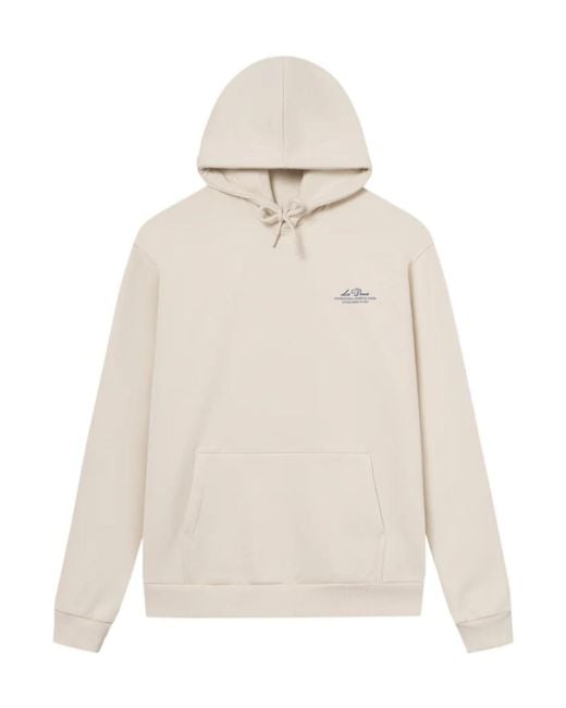 Les Deux White Ben Globe Hoodie for men