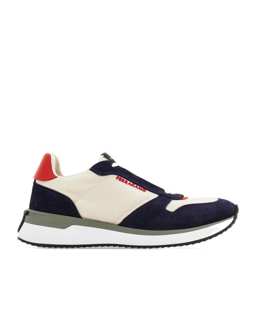Ferragamo Blue Low Cut Sneaker for men