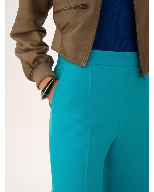 Chloé Blue Straight-Leg Trousers