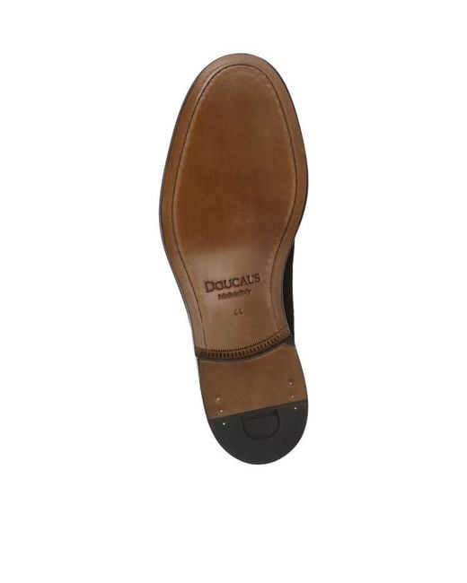 Doucal's Black Slip-On Loafers for men