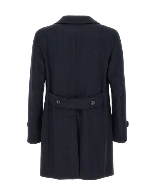 Tagliatore Blue Thomas Single-Breasted Coat for men