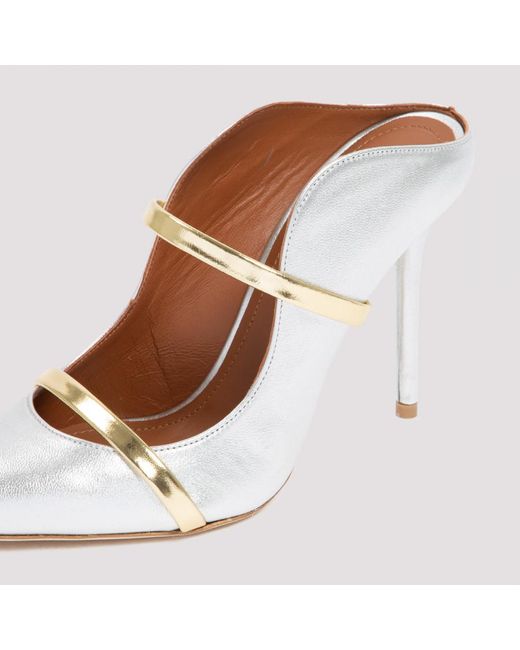 Malone Souliers White Maureen 100 Mules