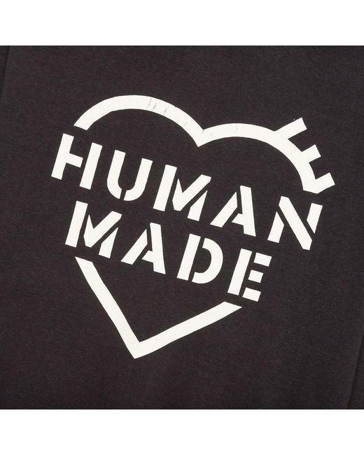Human Made Black Hooded Sweater for men