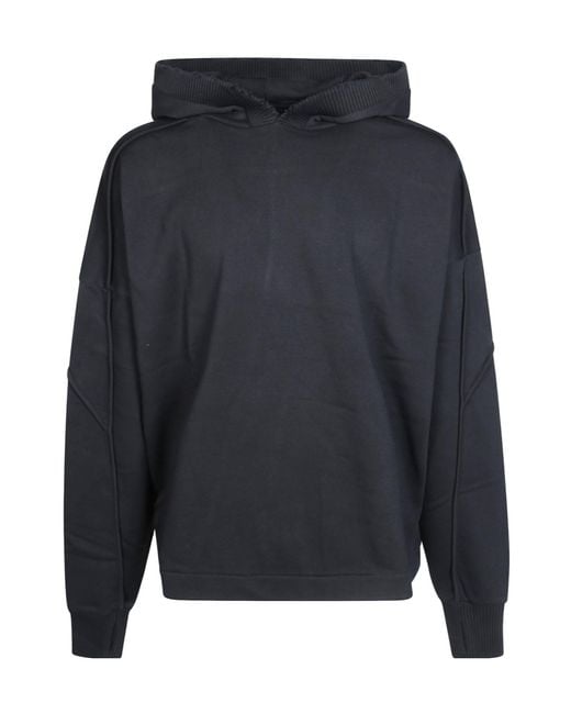 Thom Krom Blue Hooded Oversized Sweatshirt for men