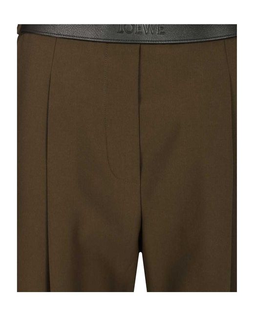 Loewe Brown Wool Trousers