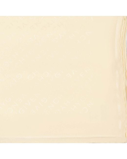 Givenchy White Logo Scarf
