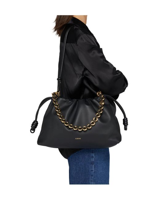 Loewe Black Large Drawstring Shoulder Bag