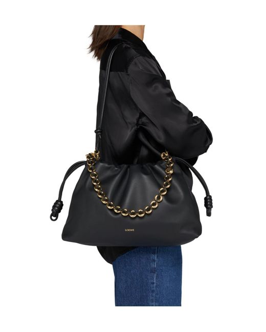 Loewe Black Large Drawstring Shoulder Bag
