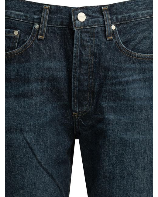 Agolde Blue Straight-Leg Jeans