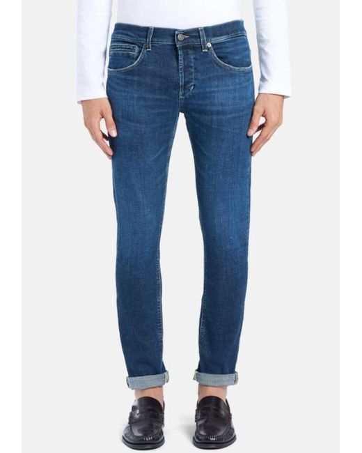 Dondup Blue George Slim Jeans for men