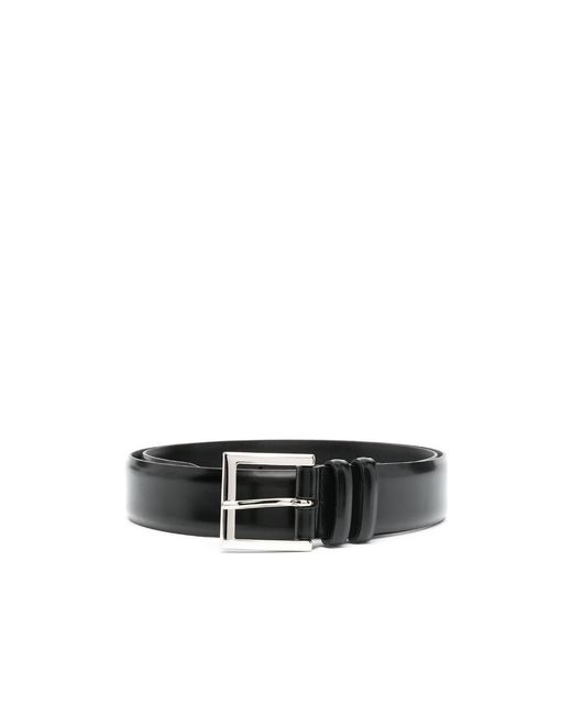 Orciani White Pointed-Tip Buckle-Fastened Belt for men