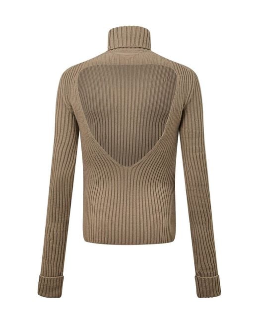 Bottega Veneta Brown Solid Jumper for men