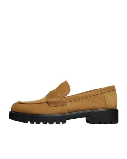 Tory Burch Brown Flat Loafers