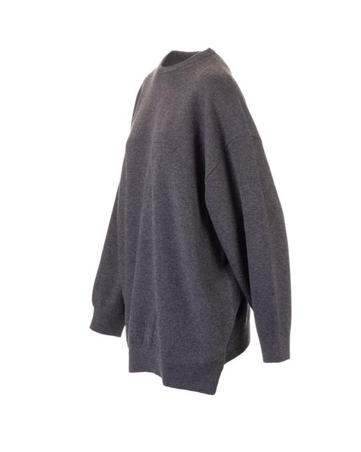 Balenciaga Gray Logo Printed Sweater