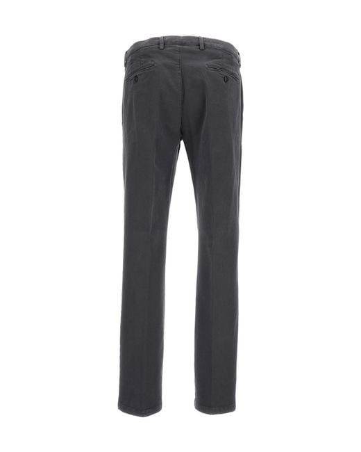 Briglia 1949 Gray Casual Pants With Belt Loops for men