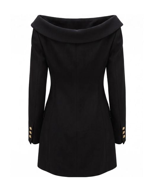 Versace Black Long-Sleeved Dress