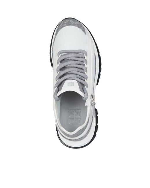 Givenchy White 'Spectre' Zip Sneakers for men